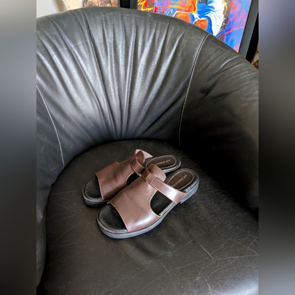 Vintage Brown Leather Sandals